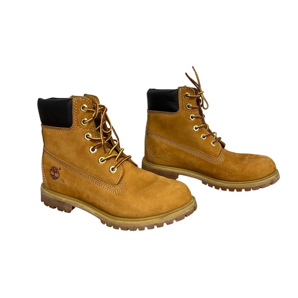 Premium 6 Inch Waterproof Boot Wheat Nubuck Women Size 7.5M